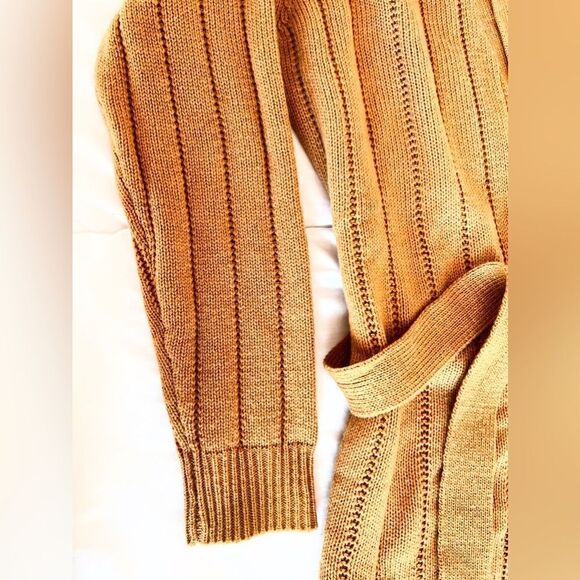 Investments Women Solid Cardigans cozy romantic chic wrap long sleeve size S - Picture 4 of 6